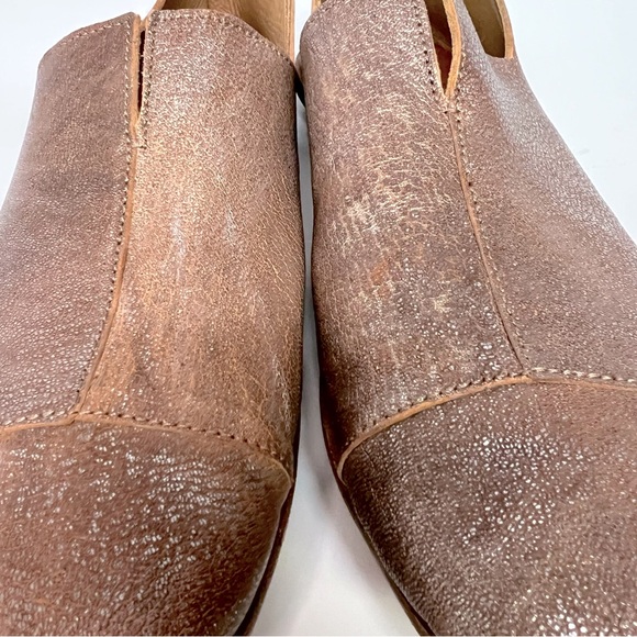 Cydwoq Handmade Starlight Metallic Slip On Medicine Loafer Cap Toe Flat 9 - Picture 10 of 11